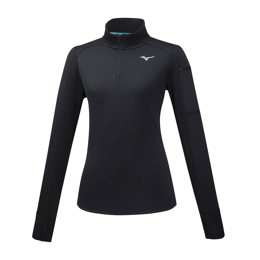 Sudaderas Mizuno Vortex Warmalite HZ Mujer Negras Ofertas YEIJ-39510